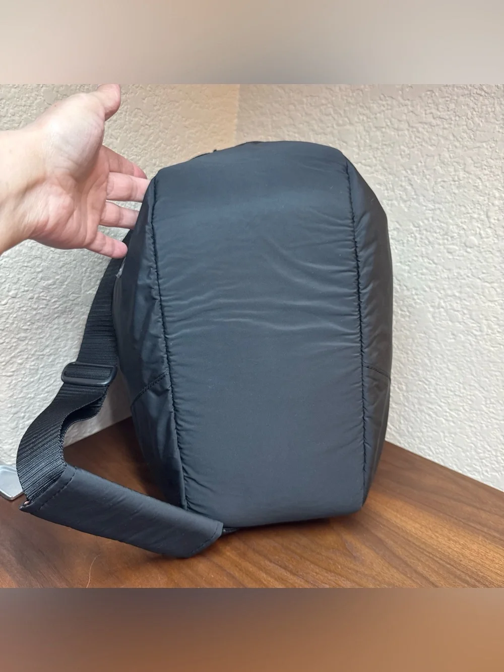 Reebok Classic Foundation Grip Nylon Black Sports Shoulder Bag Gym Lightweight
